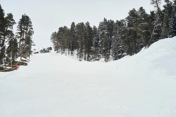 Winter Mountains Panorama Ski Slopes Ski Lifts Vogel Ski Center — Stock Photo, Image