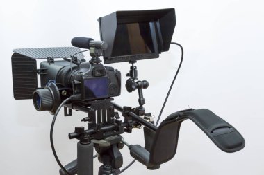 Video ve ses kaydı bir tripod üzerinde sabit çekim için kamera ekipmanı