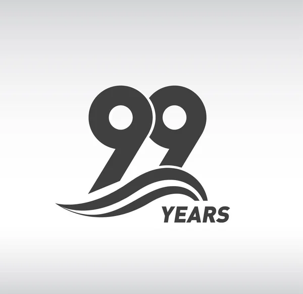 Anos Logotipo Aniversário Fundo Decorativo — Vetor de Stock