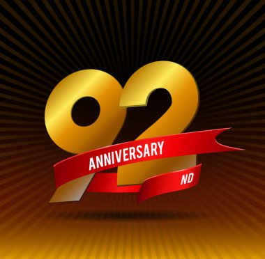 92 yıl yıldönümü şerit logolu