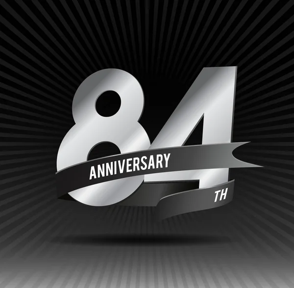 Años Logo Aniversario Con Cinta — Archivo Imágenes Vectoriales