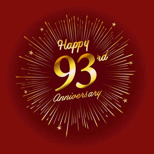 Years Anniversary Logo Firework — Stock Vector