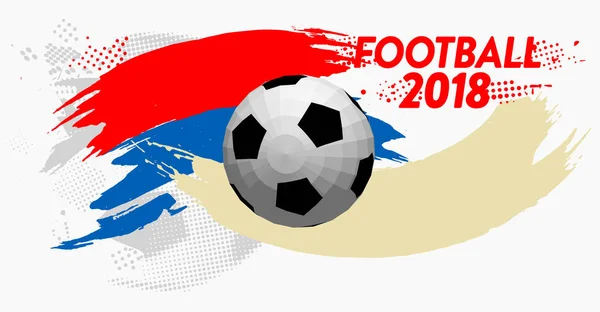 Copa Fútbol 2018 Ilustración Fondo Campeonato Fútbol — Vector de stock