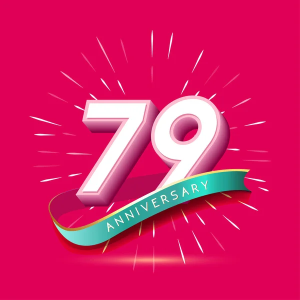 Χρόνια Ροζ Λογότυπο Της 50Ής Επετείου Διακοσμητικό Φόντο — Διανυσματικό Αρχείο