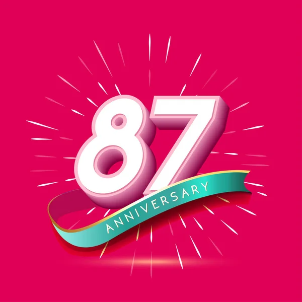 Χρόνια Ροζ Λογότυπο Της 50Ής Επετείου Διακοσμητικό Φόντο — Διανυσματικό Αρχείο