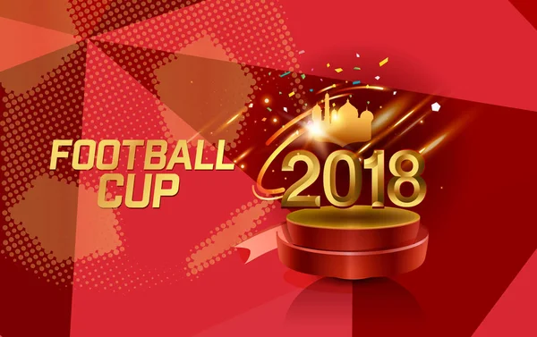 Futbol Kupası 2018. Futbol Şampiyonası arka plan illüstrasyon