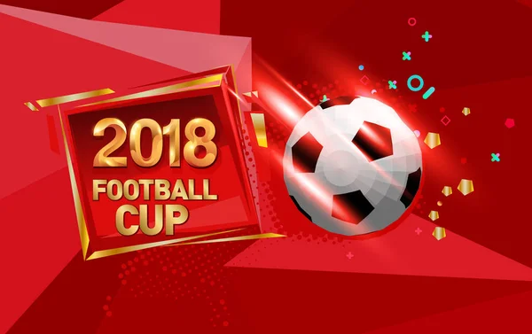 Football Cup 2018 Football Championship Background Illustration — Stock Vector