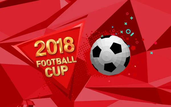 Football Cup 2018 Football Championship Background Illustration — Stock Vector