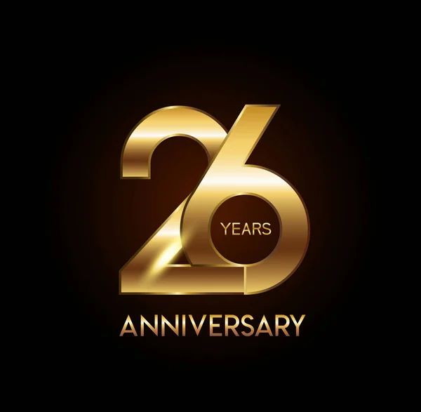 Years Anniversary Logo Decorative Background — Stock Vector