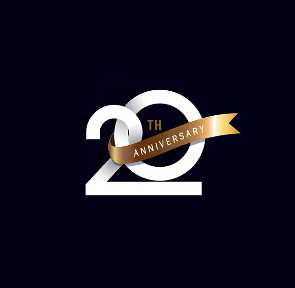 Logo Aniversario Años Fondo Decorativo — Archivo Imágenes Vectoriales