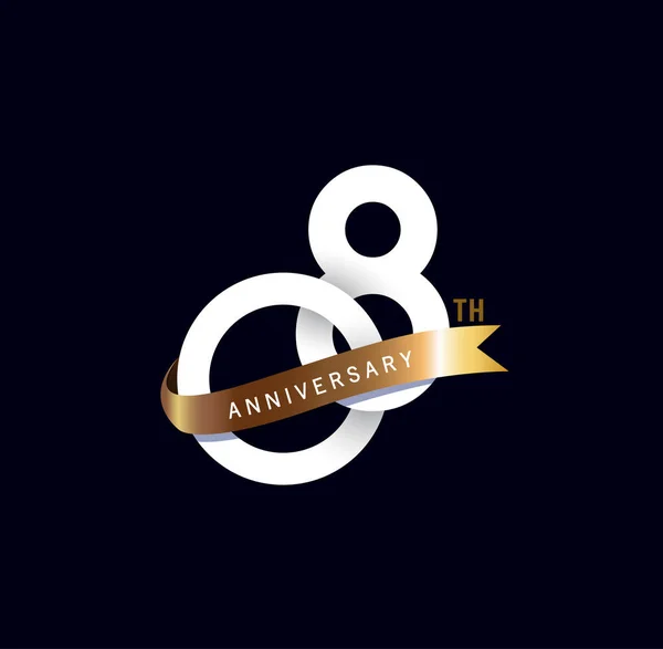 Años Logo Aniversario Fondo Decorativo — Archivo Imágenes Vectoriales