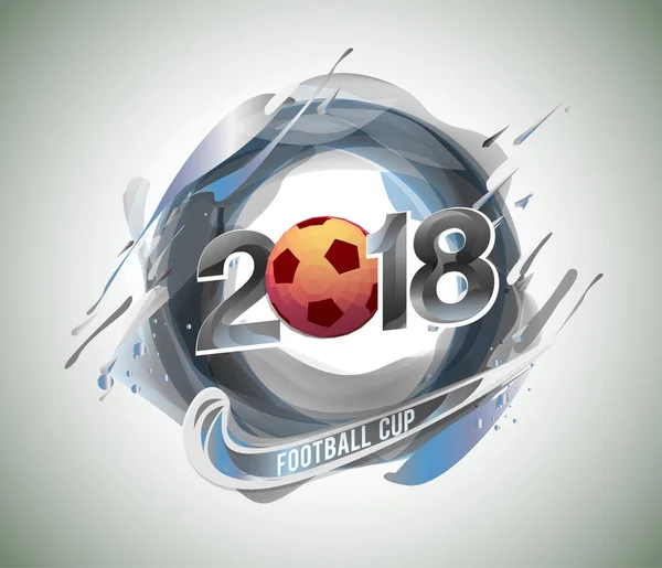 Futebol Campeonato Fundo Ilustração Copa Futebol 2018 — Vetor de Stock