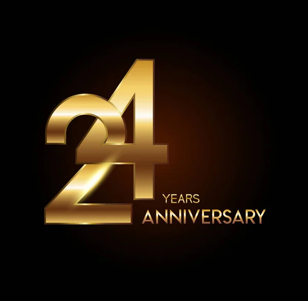 Years Anniversary Logo Decorative Background — Stock Vector