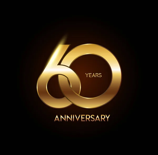 Logo Años Aniversario Fondo Decorativo — Vector de stock