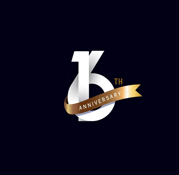 Años Logo Aniversario Fondo Decorativo — Archivo Imágenes Vectoriales