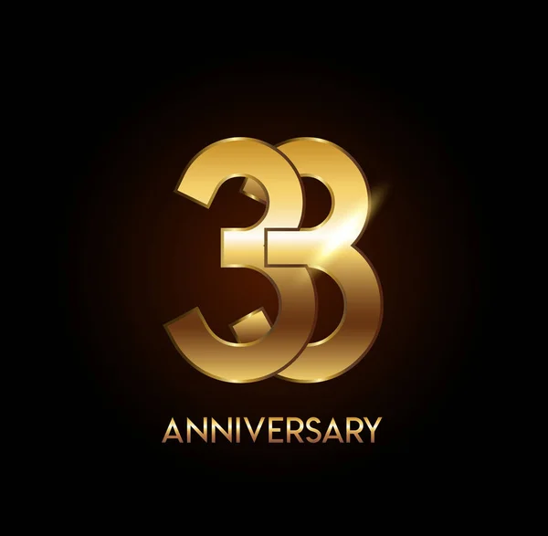 Years Anniversary Logo Decorative Background — Stock Vector