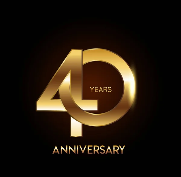 Years Anniversary Logo Decorative Background — Stock Vector