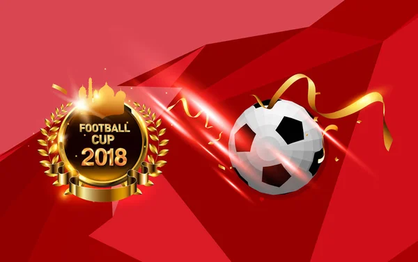 Football Cup 2018 Football Championship Background Illustration — Stock Vector