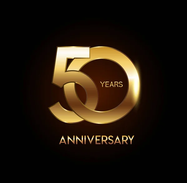 50 yıl yıldönümü logosu, dekoratif arka plan