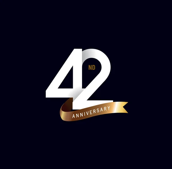 Años Logo Aniversario Fondo Decorativo — Archivo Imágenes Vectoriales