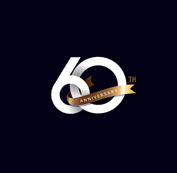 Logo Años Aniversario Fondo Decorativo — Vector de stock