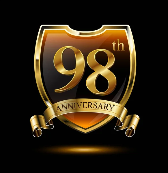 Roku Złoty Jubileusz Logo Tło Dekoracyjne — Wektor stockowy
