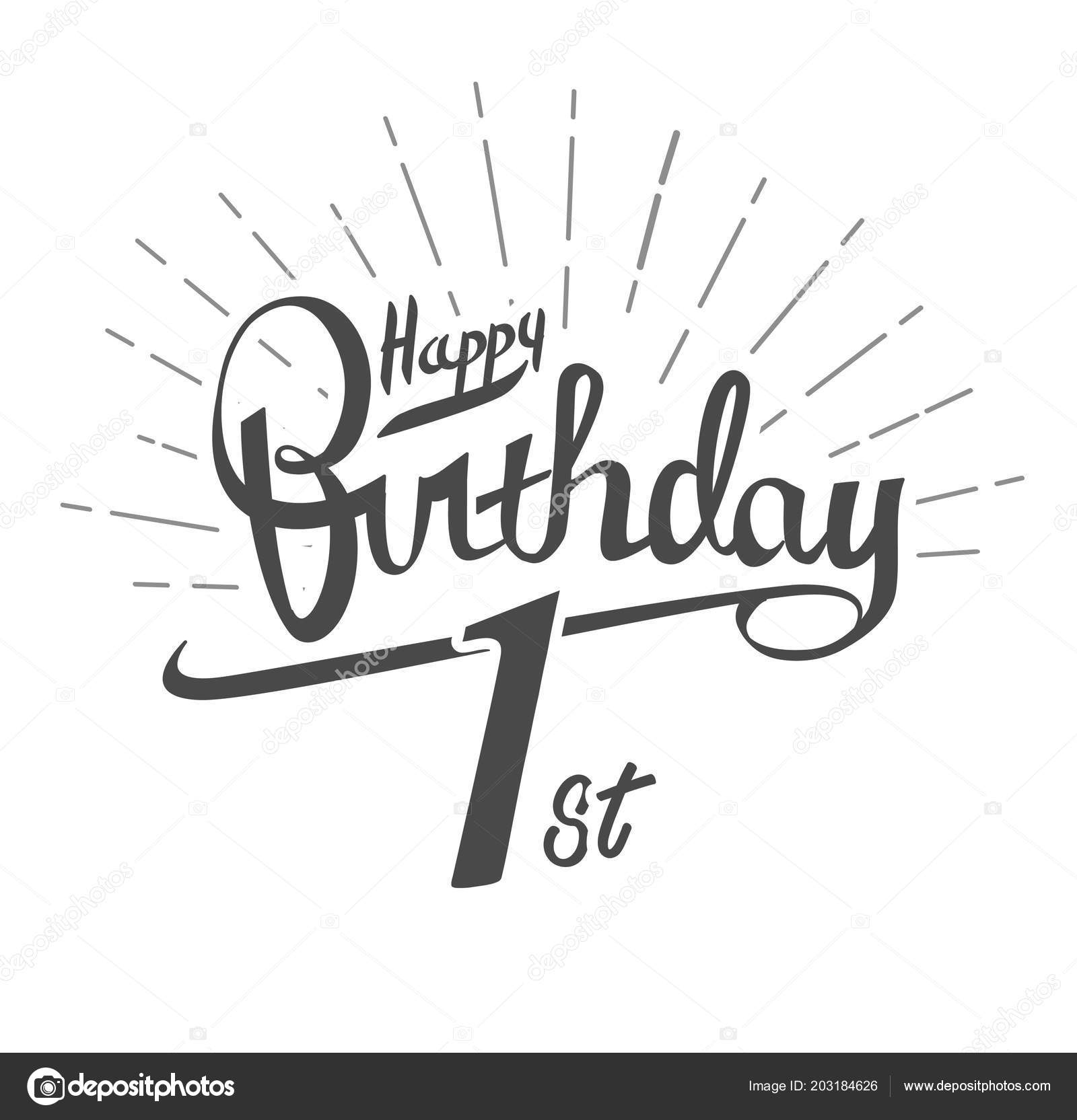 Image vectorielle An1 Logo Anniversaire Sur Fond Blanc Joyeux Anniversaire  par ©vectorawesome - 203184626, image size:1600x1665