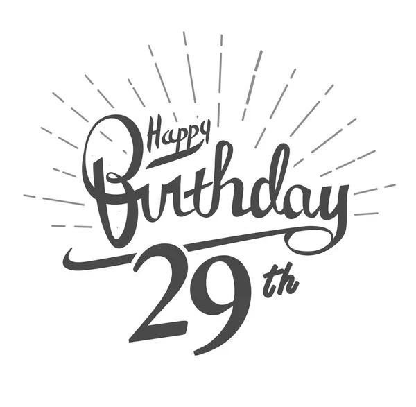 Logotipo Del Aniversario Años Sobre Fondo Blanco Feliz Cumpleaños — Vector de stock