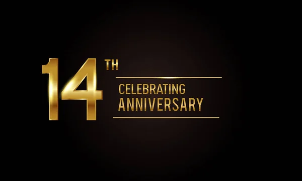 Años Celebrando Aniversario Logo Fondo Decorativo — Vector de stock