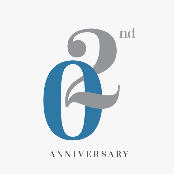 Años Logo Aniversario Fondo Decorativo — Archivo Imágenes Vectoriales