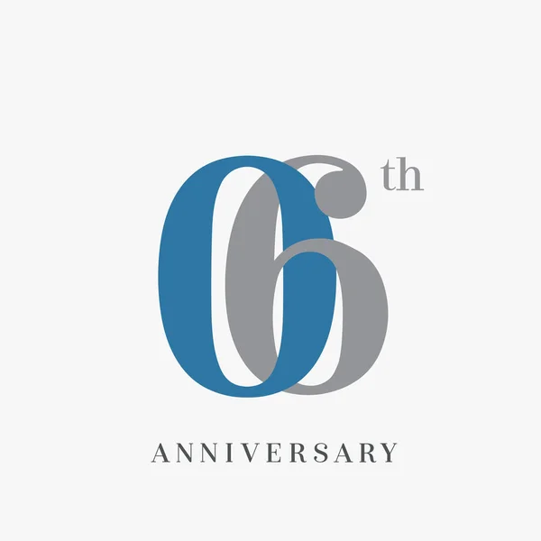 Logo Aniversario Años Fondo Decorativo — Vector de stock