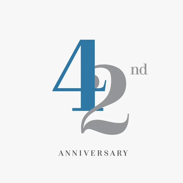 Ans Logo Anniversaire Fond Décoratif — Image vectorielle