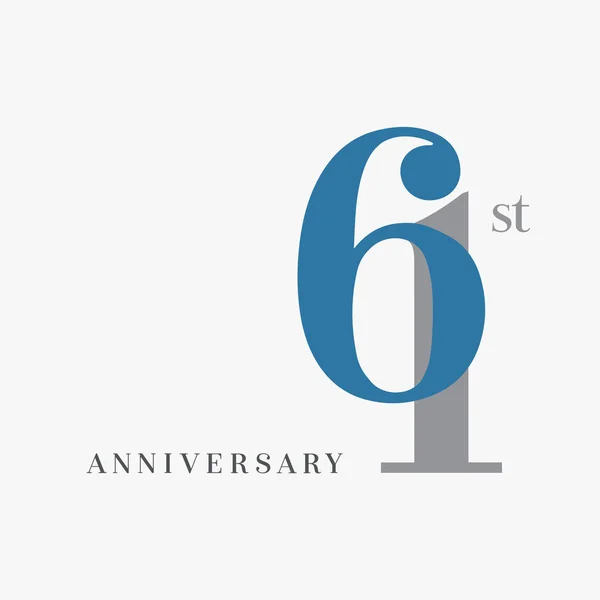 Años Logo Aniversario Fondo Decorativo — Vector de stock