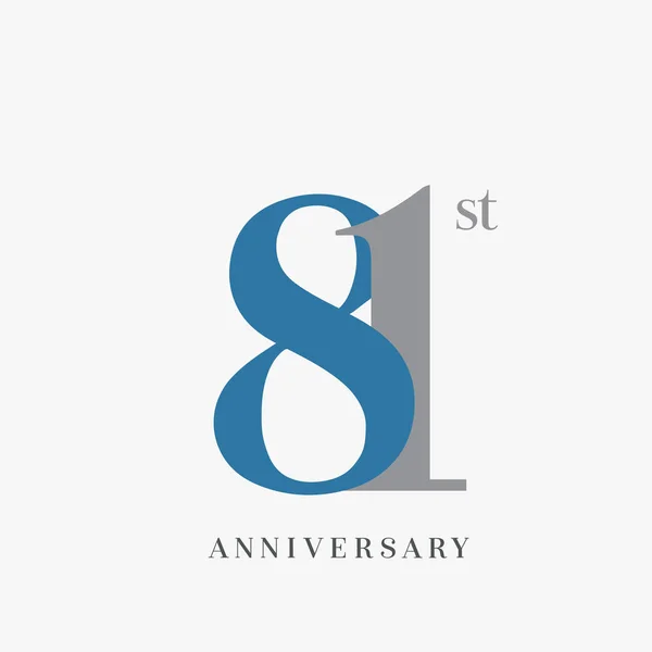 Anni Logo Anniversario Sfondo Decorativo — Vettoriale Stock