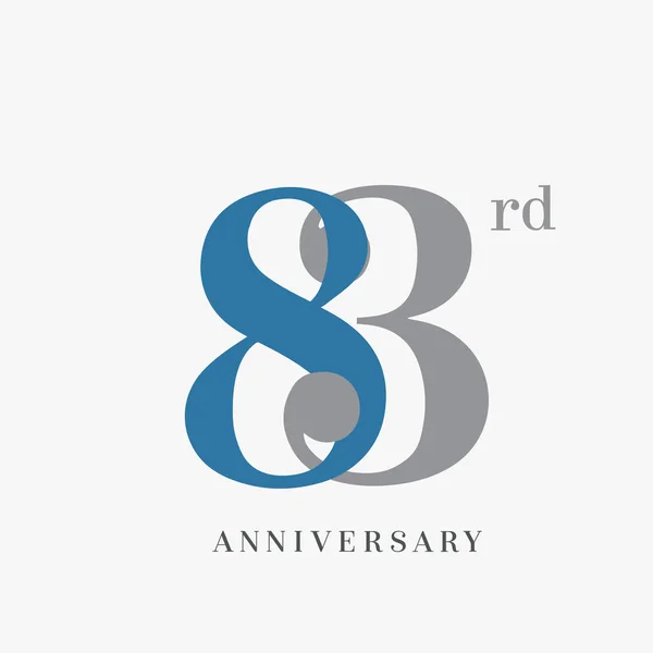 Jahre Jubiläums Logo Dekorativer Hintergrund — Stockvektor