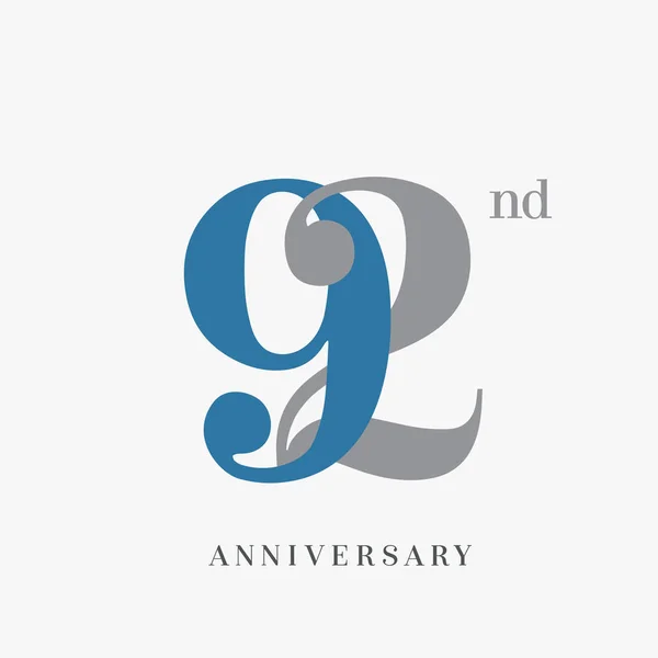 Yıl Yıldönümü Logosu Dekoratif Arka Plan — Stok Vektör