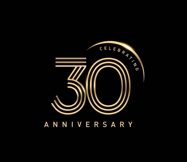 Logo Aniversario Años Fondo Decorativo — Archivo Imágenes Vectoriales