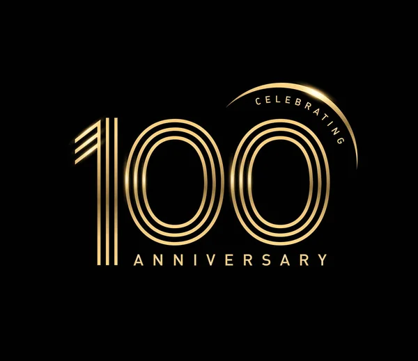 100 yıl yıldönümü logosu, dekoratif arka plan  