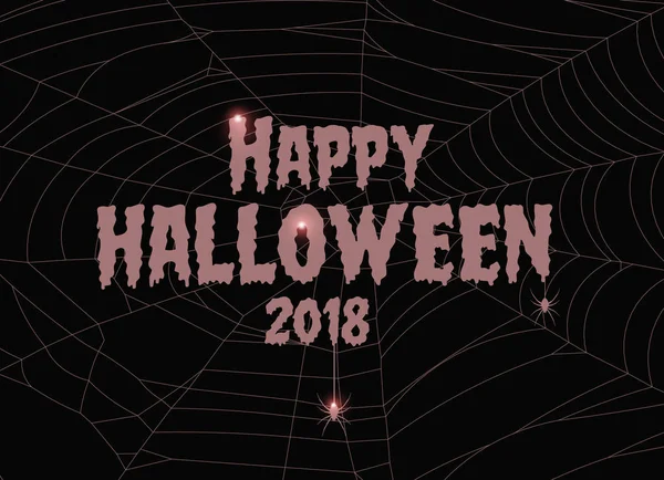 Feliz Halloween Fundo Decorativo Feriado — Vetor de Stock