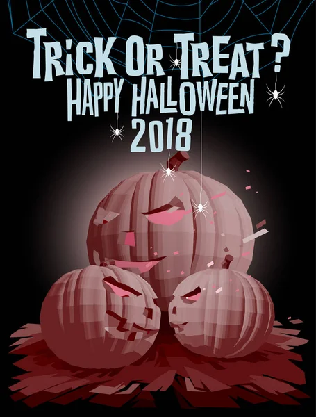 Feliz Halloween Fondo Decorativo Vacaciones — Vector de stock