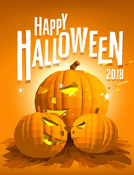 Feliz Halloween Fundo Decorativo Feriado — Vetor de Stock