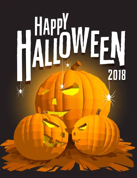 Šťastný Halloween Dekorativní Dovolenou Pozadí — Stock fotografie