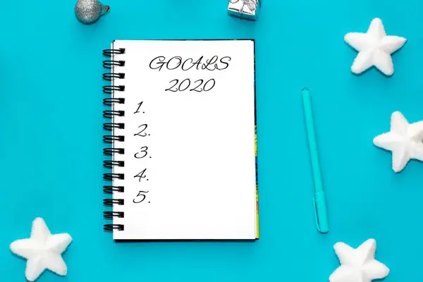 Not defteri 2020 gol. Üst görünüm.