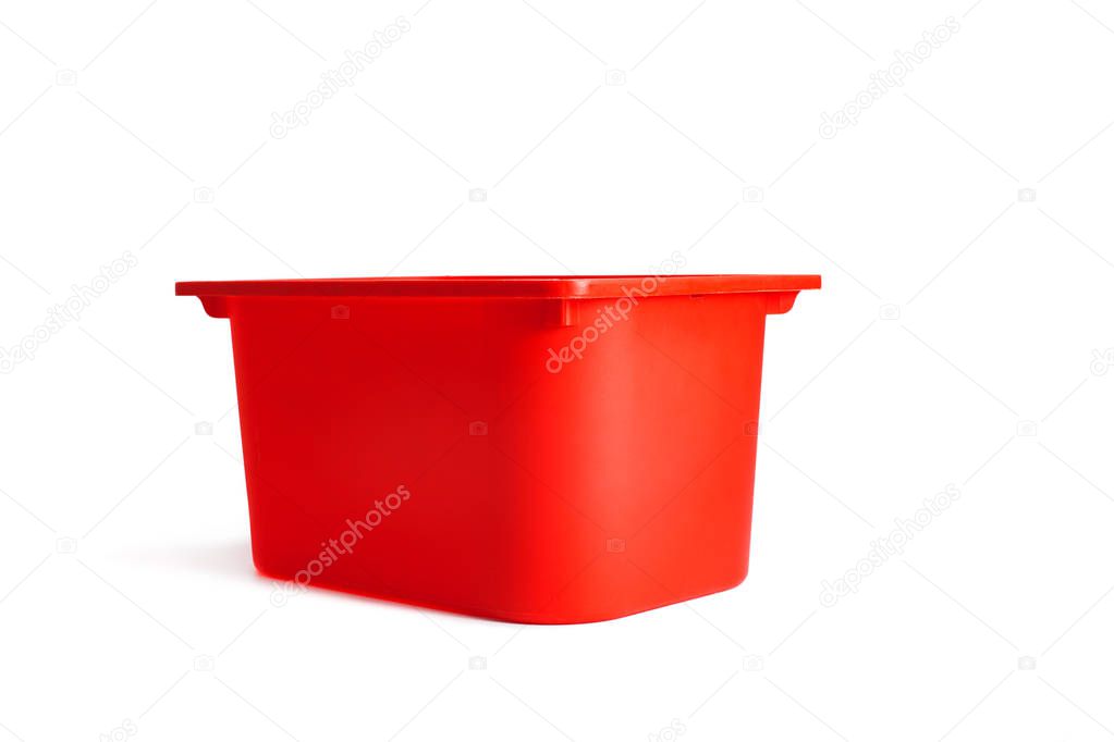 Red box isolated on white background