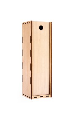 Şarap şişesi için ahşap kasa