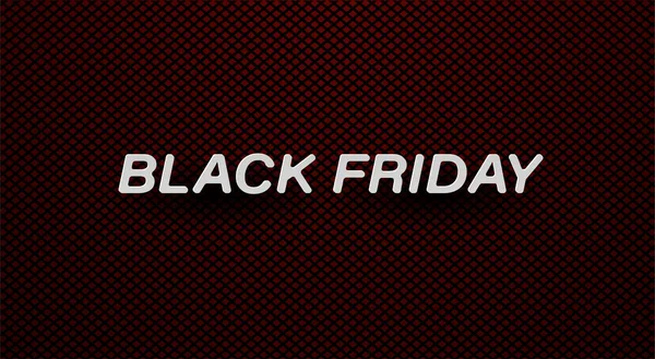 Kırmızı doku arka planında vektör beyaz metin Kara Cuma indirimi.