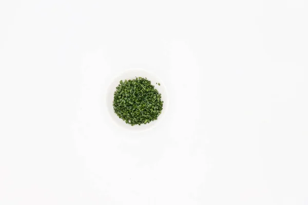 Chive White Bowl — Stock Photo, Image