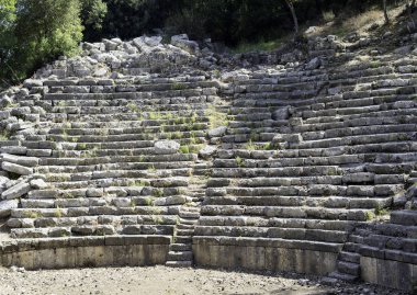 amfitiyatro Phaselis antik şehir Türkiye'de