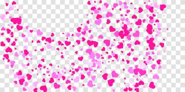 Kalp konfeti arka plan üzerine düşüyor.