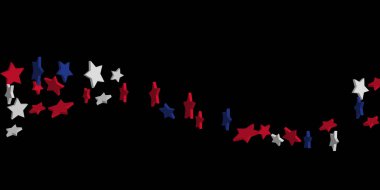 Arka plan kırmızı, mavi, beyaz yıldız